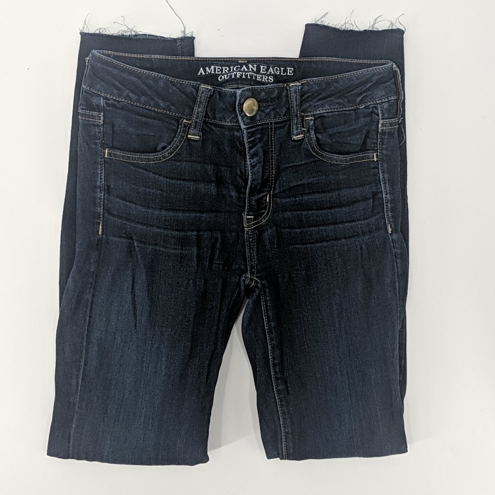 AMERICAN EAGLE Raw Hem Jeggings